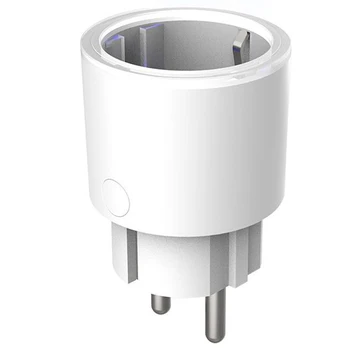 

TP22 WIFI Smart Plug Smart Voice Control Switch Socket Timing Socket Wireless Socket for Alexa Google Home Tuya Smart APP(EU Plu