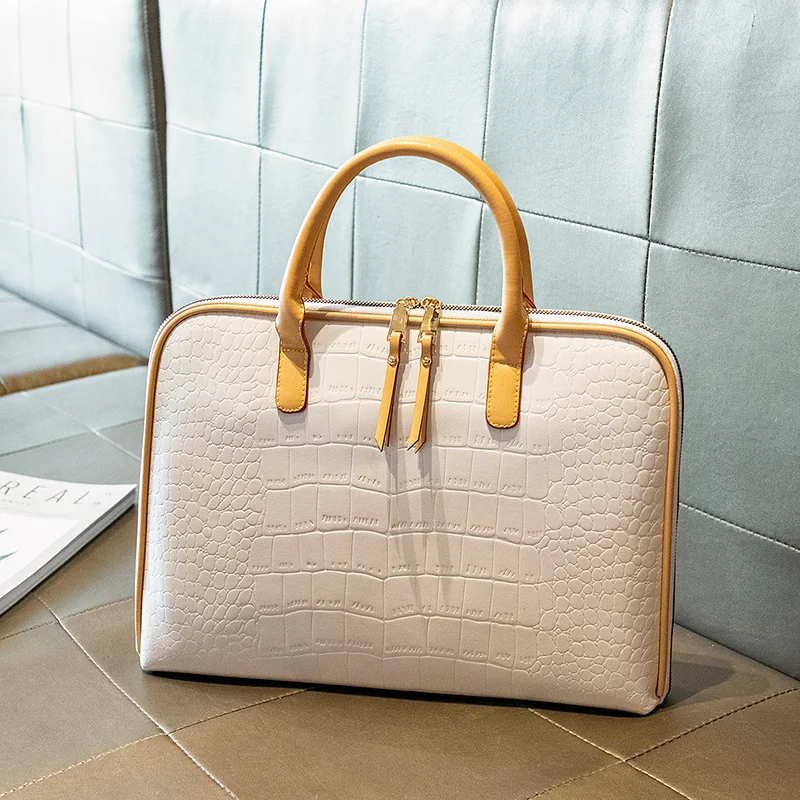 OYIXINGER New Crocodile Pattern Women Shoulder Bag Luxury Genuine Leather Handbag For Women 12