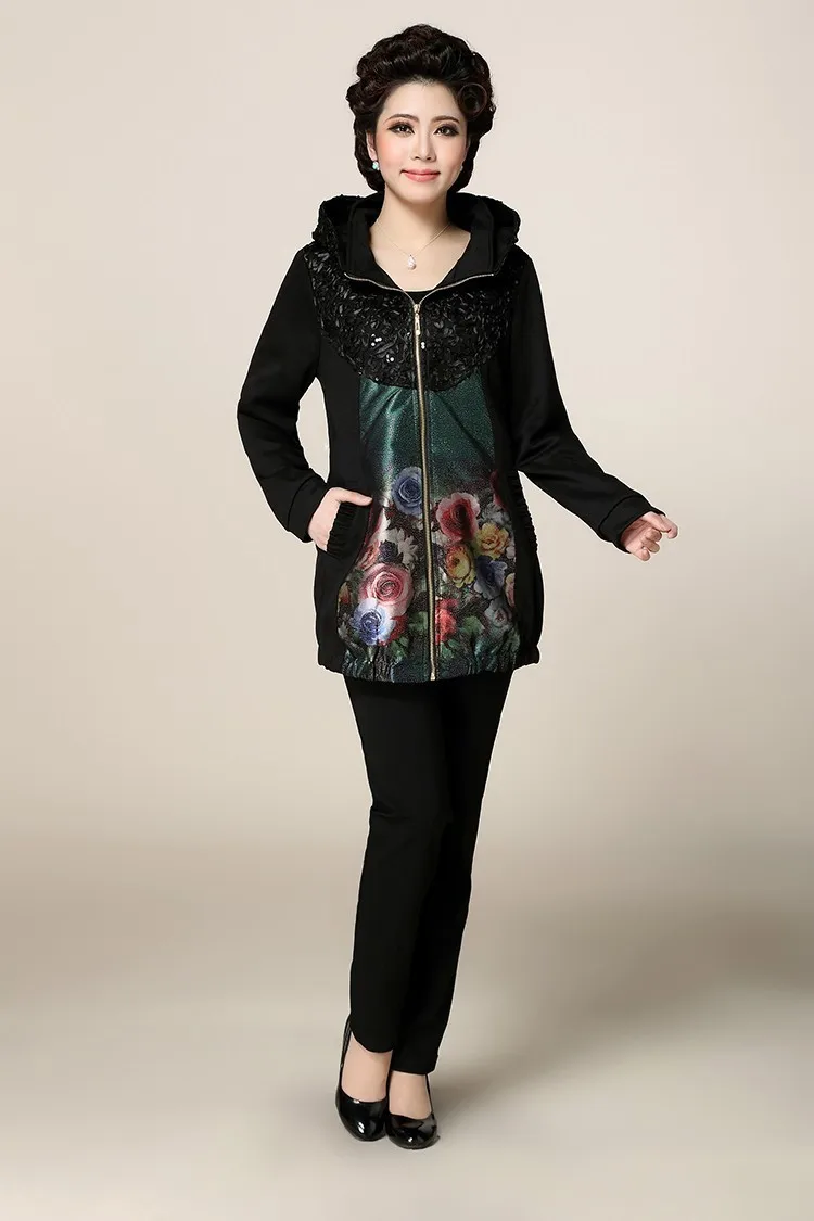 Большие размеры, L-5XL, весна-осень, женская тонкая Повседневная куртка с капюшоном, куртка, верхняя одежда, длинный рукав, Женское пальто с принтом, AAB398