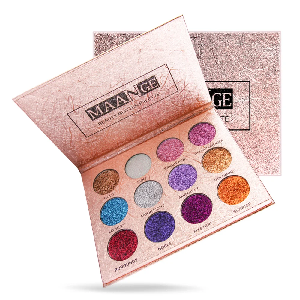 Hot Sales 15PCS/SET Beauty Glitter Palette Makeup Tool Set with 12PCS/SET Glitter Powder Eye Shadow Compact MAG5554 Hot Sales 15PCS/SET Beauty Glitter Palette Makeup Tool Set with 12PCS/SET Glitter Powder Eye Shadow Compact MAG5554