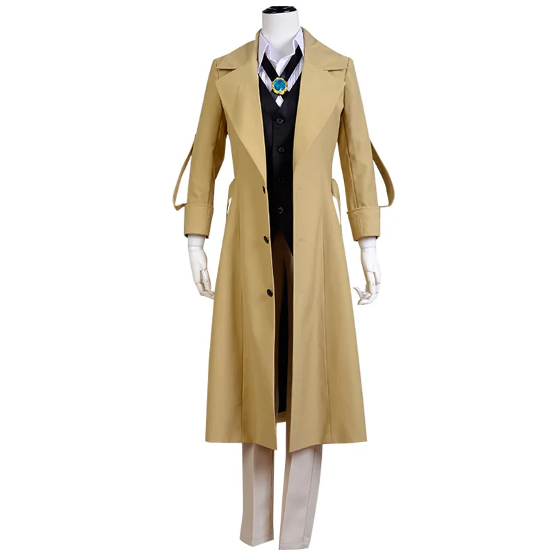 7PCS-Bungo-Stray-Dogs-Armed-Detective-Agency-Osamu-Dazai-Cosplay-Trench-Coat-Suit-Pants-Vest-Literary (3)