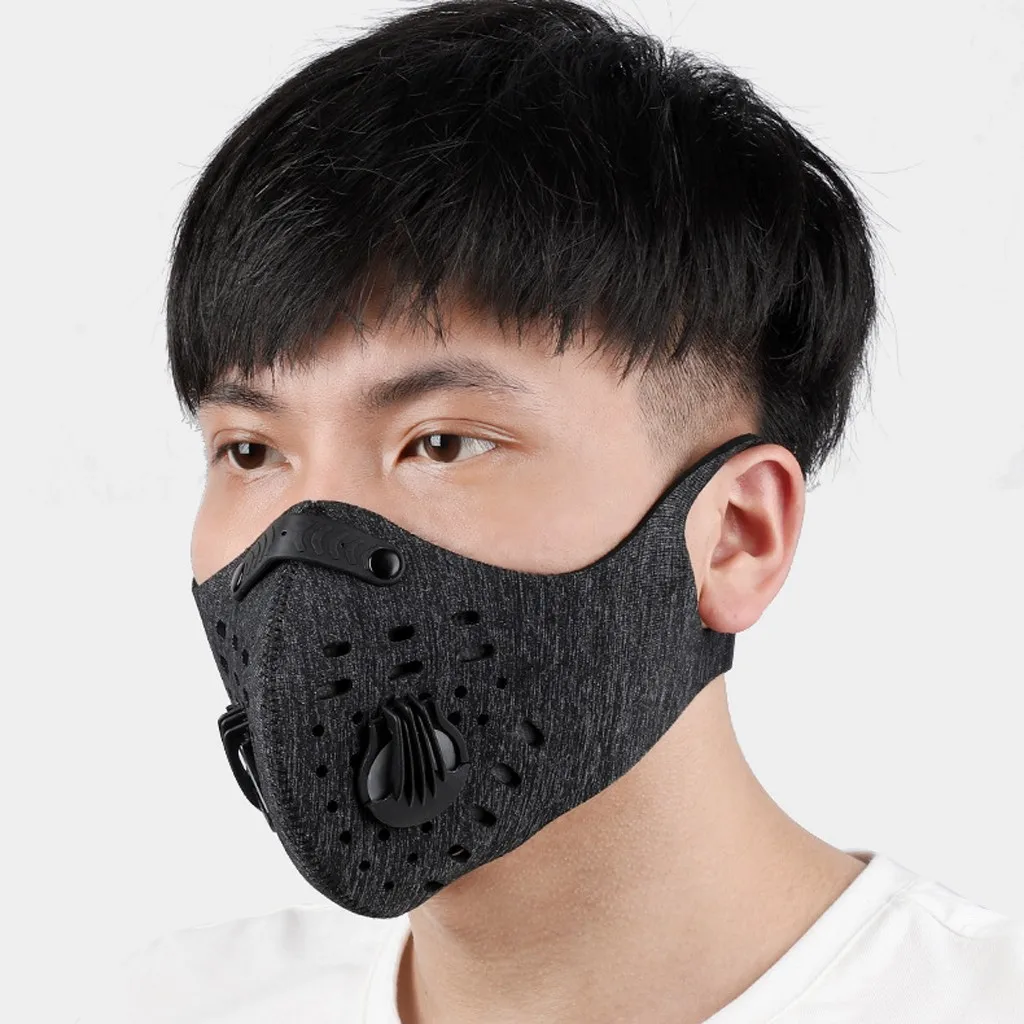 Cycling Face Cover Activated Reusable Carbon Filter Windproof Dust-Proof Outdoor Sports Bibs
