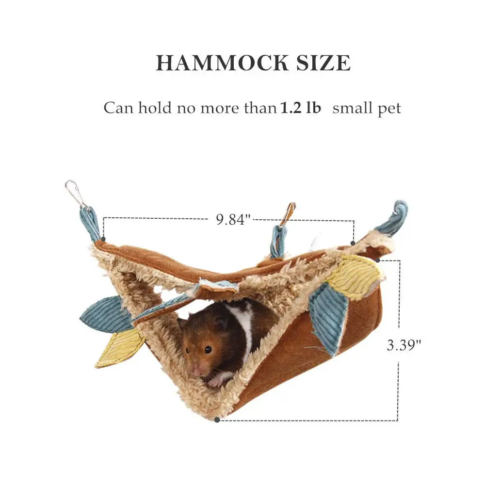 Маленький хомяк, гамак, клетка, аксессуары, подвесная флисовая кровать, сумка-качалка для сахара, планер, морская свинка, домик, гнездо, аксессуары для хомяка