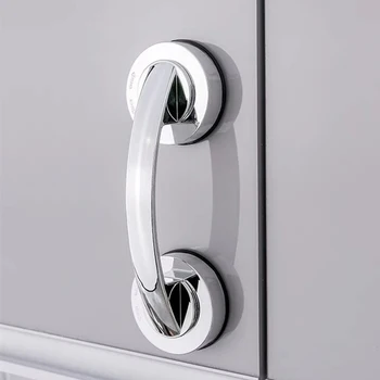 

1pc Sucker Handrail Bathroom Safety Handrail Bar Bath Door Slip Handrail Stable Suction Cup Armrest Bathroom Accessories