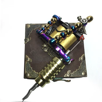 

Free Shipping Tattoo Machine Custom Handmade Multi-Color Gun 10-Wrap Coils Liner / Shader Tattoo Gun supplies