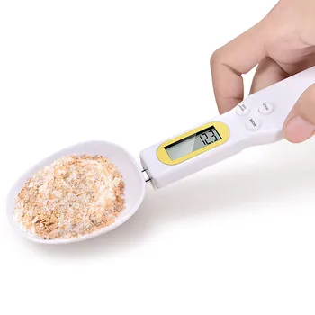 

500g/0.1g Kitchen Scales LCD Digital Kitchen Scale Measuring Spoon Gram Electronic Spoon Weight Volumn Food Scale Tools Libra
