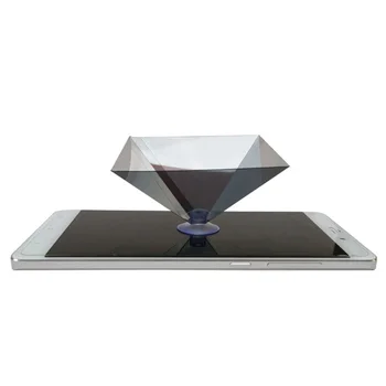 

3D Pyramid Video Display Projector Hologram Miniature Universal For Smart Phone