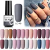 LILYCUTE 7ml Gel Nail Polish Winter Grey Color Series Semi Permanent Matte Top Coat Soak Off UV LED Nail Art Hybrid Gel Nail ► Photo 1/6