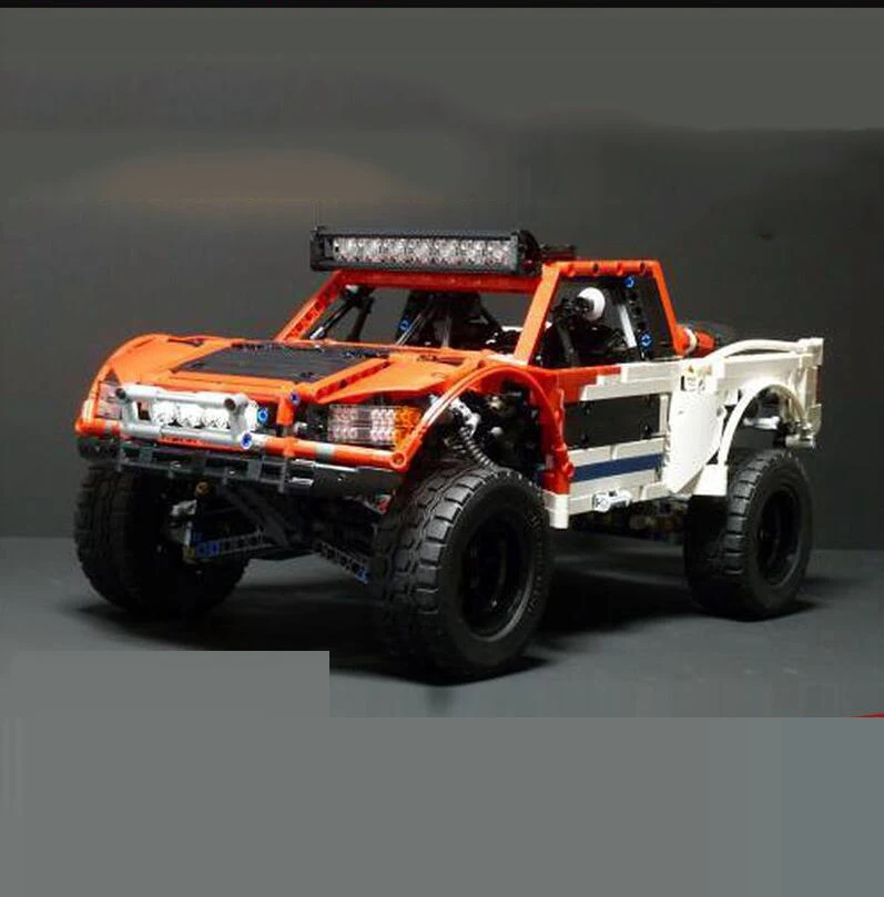 

1718 PCS Technic MOC Series SUV car Pickup truck bricks 3662 model building kits blocks toys boys gift