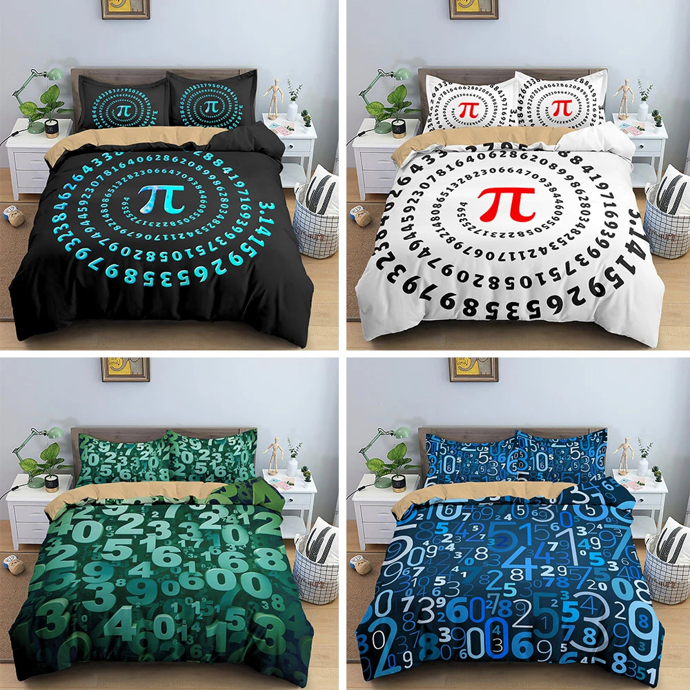 Nieuwe Collectie Wiskundige Formule Dekbedovertrek Set Geometrische Kids Adult Beddengoed Sets Abstracte Nummers Dekbedovertrekken|Beddengoed sets| - AliExpress