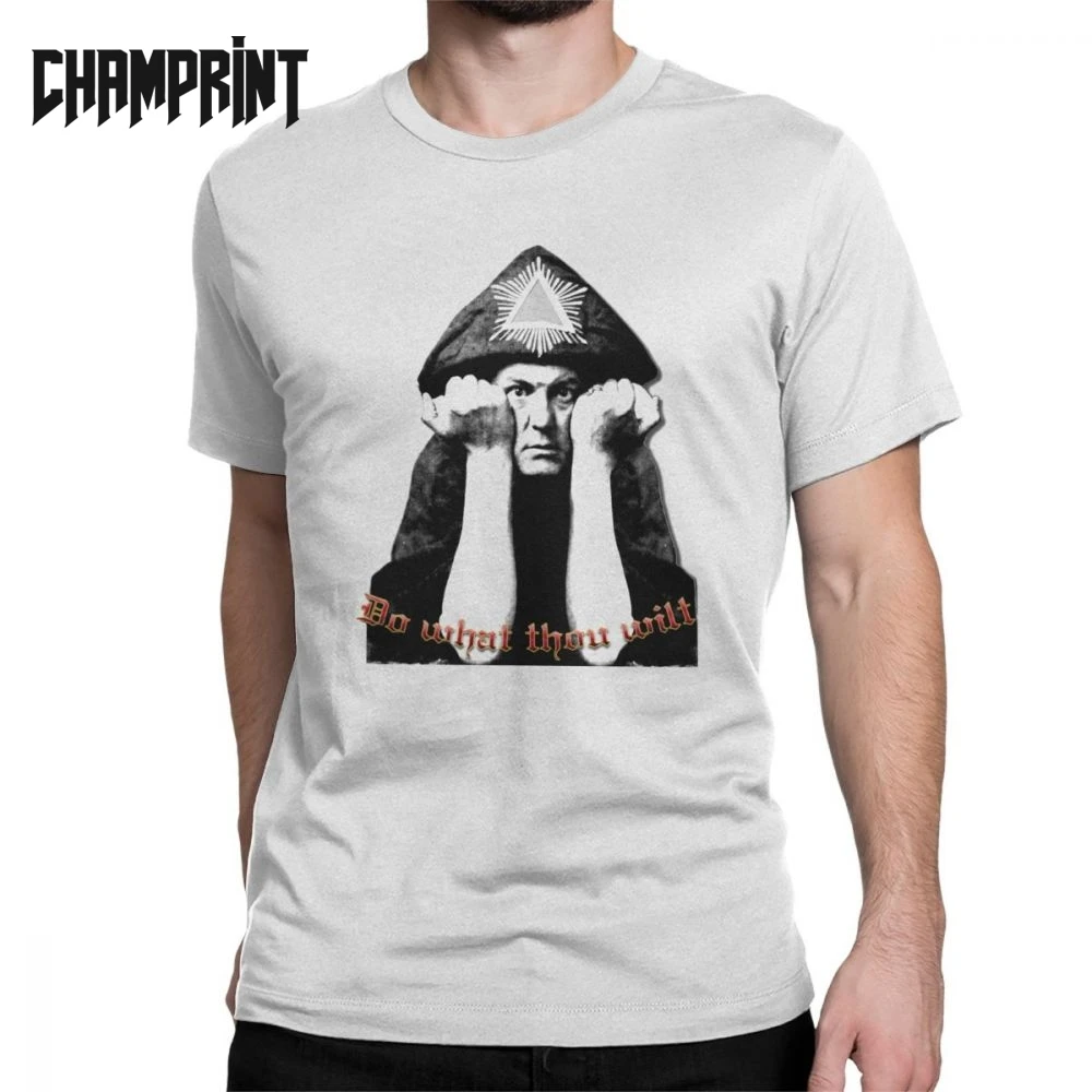Aleister Crowley Do What thew Wilt Мужская футболка Волшебная соломоновская Магическая