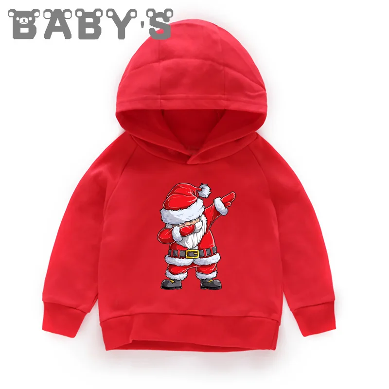 Personalized Baby's 1-4 Christma Hoodie Sweatshirt Winter Coat Toddler Baby Kids Cartoon Costume Name for Girls Clothes,dKMT341