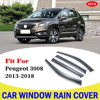 

Window Rain Visor Car Windows Protection Rain Shield Visor Cover For Peugeot 3008 2013-2018 Car Styling Accessories Parts