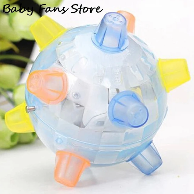 Electric Bouncing Ball Light Up Music Flashing Jumping LED Ball Pet Gogs Toys Interactive Dancing Balls Multicolor Vibrating Toy 5