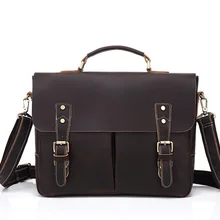 Мужские сумки в стиле ретро из натуральной кожи высокого качества, мужские сумки на плечо