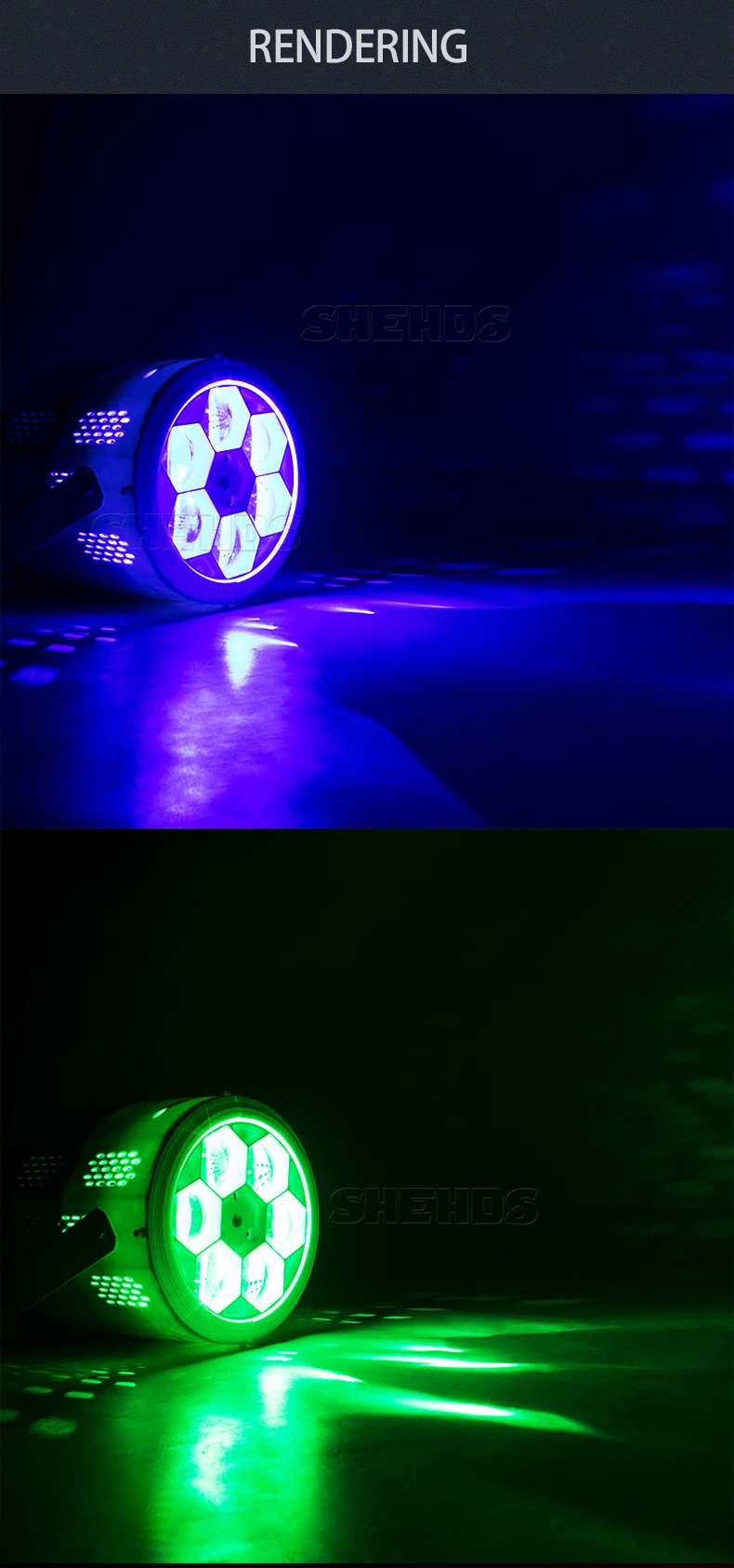 4 шт. Six Bee Eye Par привлекательный верхний свет 6x15 Вт RGBW 4in1Green лазерный стробоскоп луч музыкальное шоу Live Mobile DJ Свадебный кинотеатр