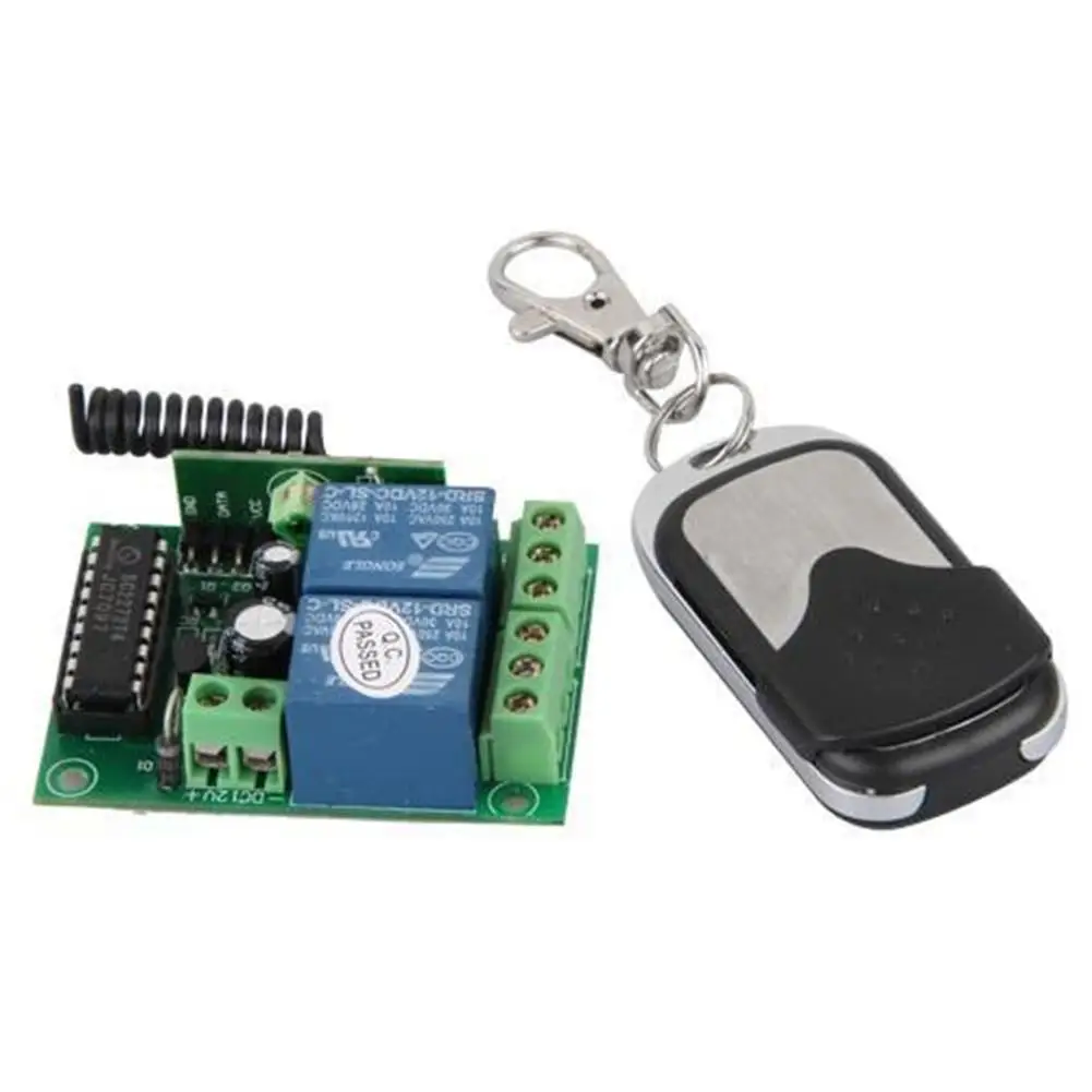 

315mHZ DC 12V 2 Channel 200M Wireless Remote Control Relay Switch+Transceiver