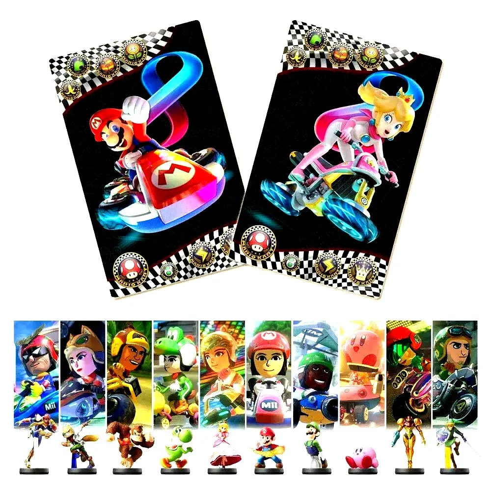 

Mario Kart 8 Breath for Amiibo The Games Card 20pcs Full Set NFC NTAG215 Printing Card for Nintendo Switch