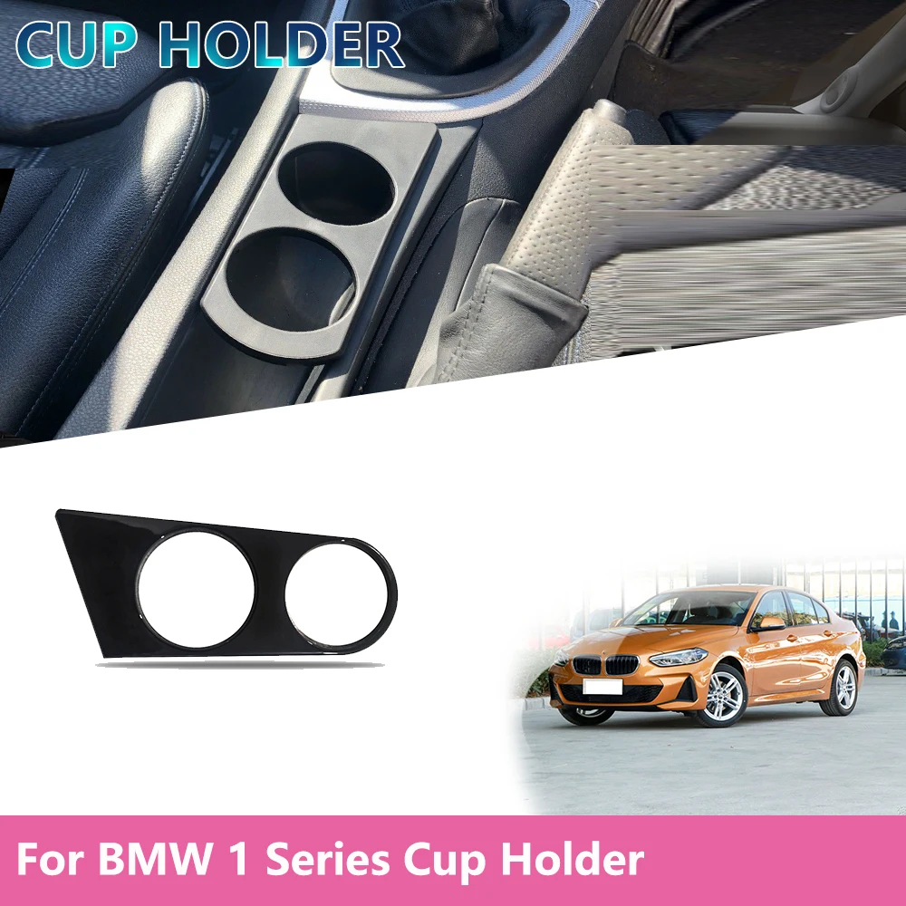 

For BMW 1 Series 116 118 120 E87 E81 E82 E88 Car Interior Decoration Stickers Front Drink Holder Cup Holder Black/ Carbon