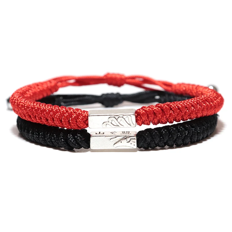 2 шт./компл. плетеная красная веревка ручной работы модная надпись Love Forever для