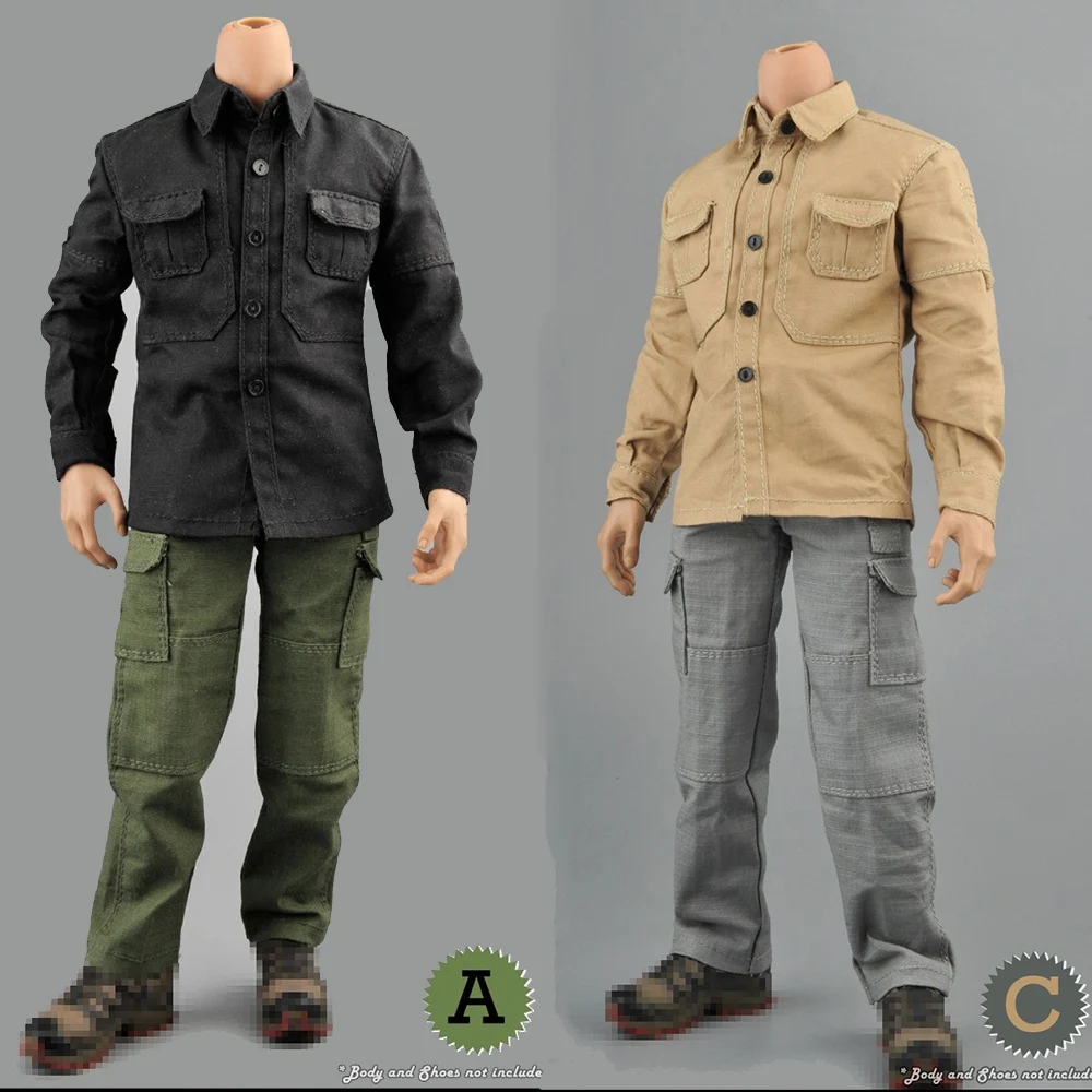 ZYTOYS ZY5040 1//6 Man PMC Shirt Combat Pants Clothes Fit 12/'/' TBL PH Figure Body