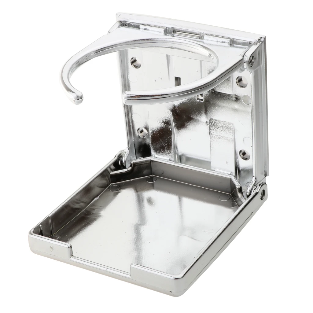 Folding Water Drink Cup Holder Marine Boat Truck Pool Foosball Table Silver Folding Water Drink Cup Holder Marine Boat Truck Pool Foosball Table Silver