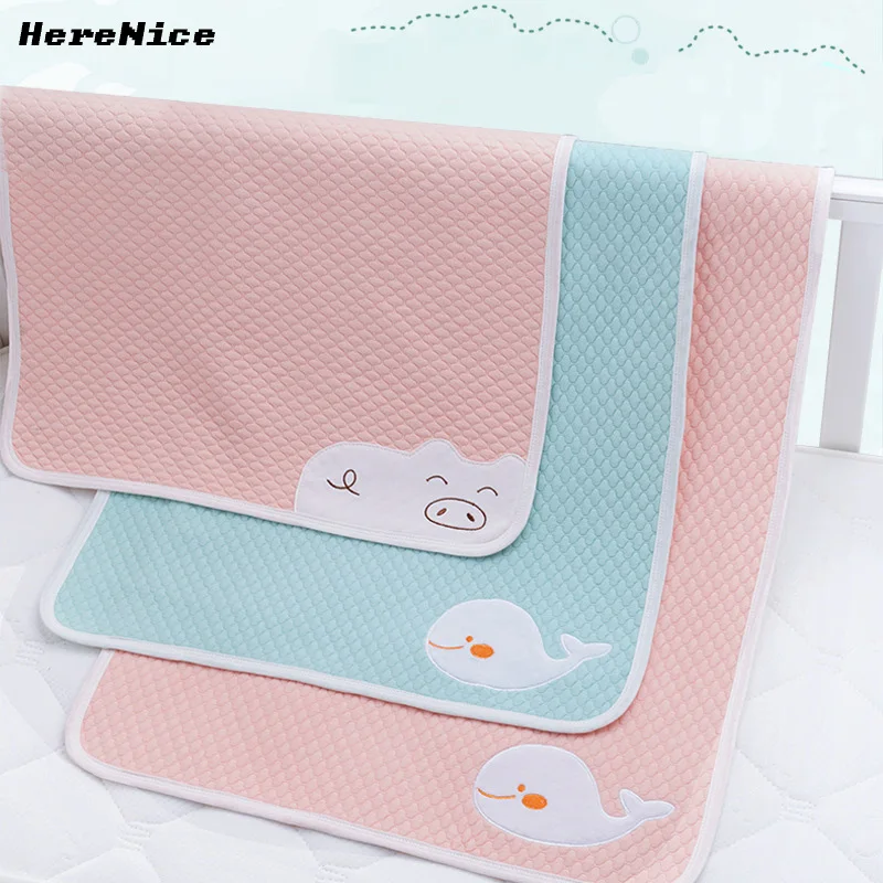 

HereNice 100*56cm Changing Pad Baby Diaper Mat Waterproof Machine Washable Cosas Para Bebe