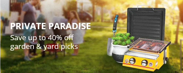 Private paradise: Save up to 40% off garden & yard picks!