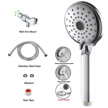 

3010 Booster Water-Saving Shower Hose Multifunctional Handheld Shower Set Powerful Flows Beat Large Water Output Big Boost