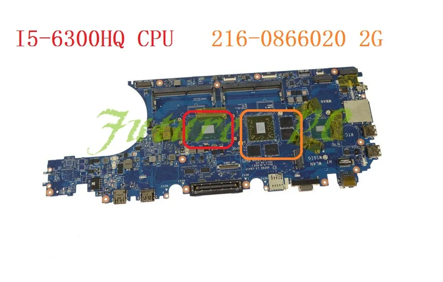 JOUTNDLN для DELL Precision 3510 I5-6300HQ ADP80 LA-C841P GPDT3 0GPDT3 CN-0GPDT3 216-0866020 2G материнская плата ноутбука испытания
