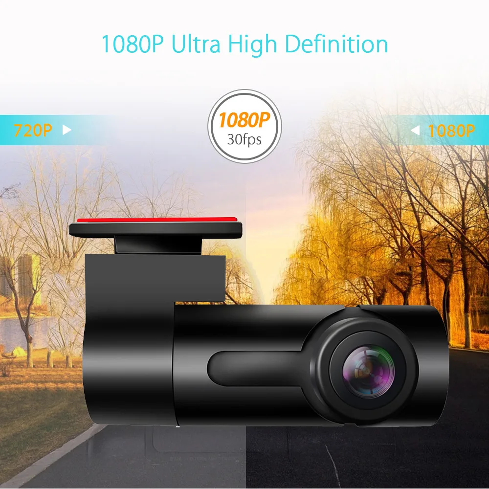 Видеорегистратор 1080P с скоростью и координатами Wi Fi GPS автомобильный