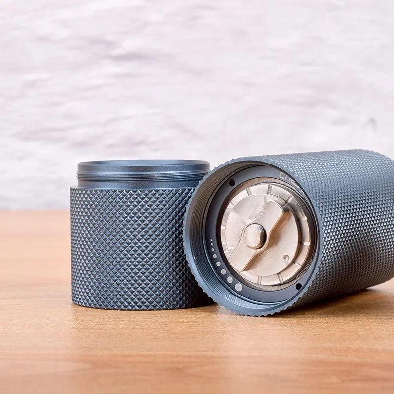 Günstige Zeit mehr Kastanien Nano faltbare Aluminium tragbare kaffeemühle stahl schleifen core super manuelle kaffee mühle Dulex lager
