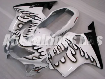 

Injection Mold New ABS Motorcycle Fairings Kit Fit For HONDA CBR600 F4 FS 1999 2000 body set Custom Free Flame White