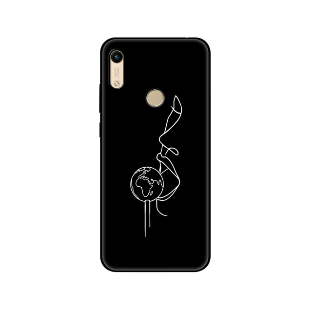 Honor 8A Case For huawei Honor 8A prime Case Silicon TPU back Cover Phone Case On Huawei Honor 8A JAT-LX1 8 A black tpu case