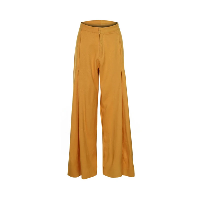 Orange Pants Женское ассиметричное Черное макси-платье большого размера, Женский пуловер, вязаный, осень, водолазка, мусульманское, с высоким разрезом, длинные платья - Цвет: Orange Pants