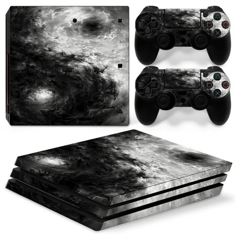 Дизайн Виниловая Наклейка для PS4 Pro консоль+ 2 кожаная наклейка на контроллер для sony Playstation 4 Pro игровые аксессуары