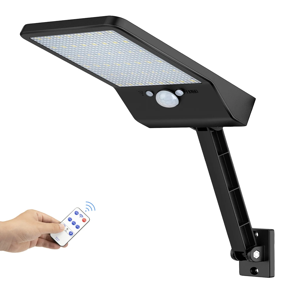 Solar-Led-yard-Garden-flood-Light Wall-path-street-porch-deck-Lamp Outdoor Waterproof Ip65 remote control Rotable