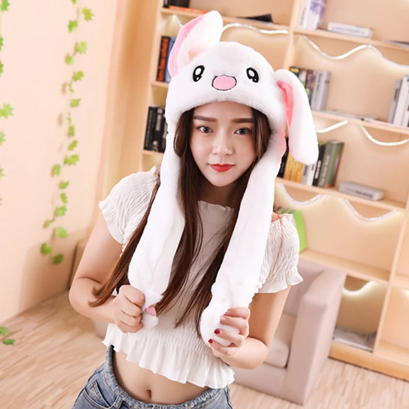 60 см забавная стежка Кролик Плюшевая Игрушка мягкая чучела шапка с ушами