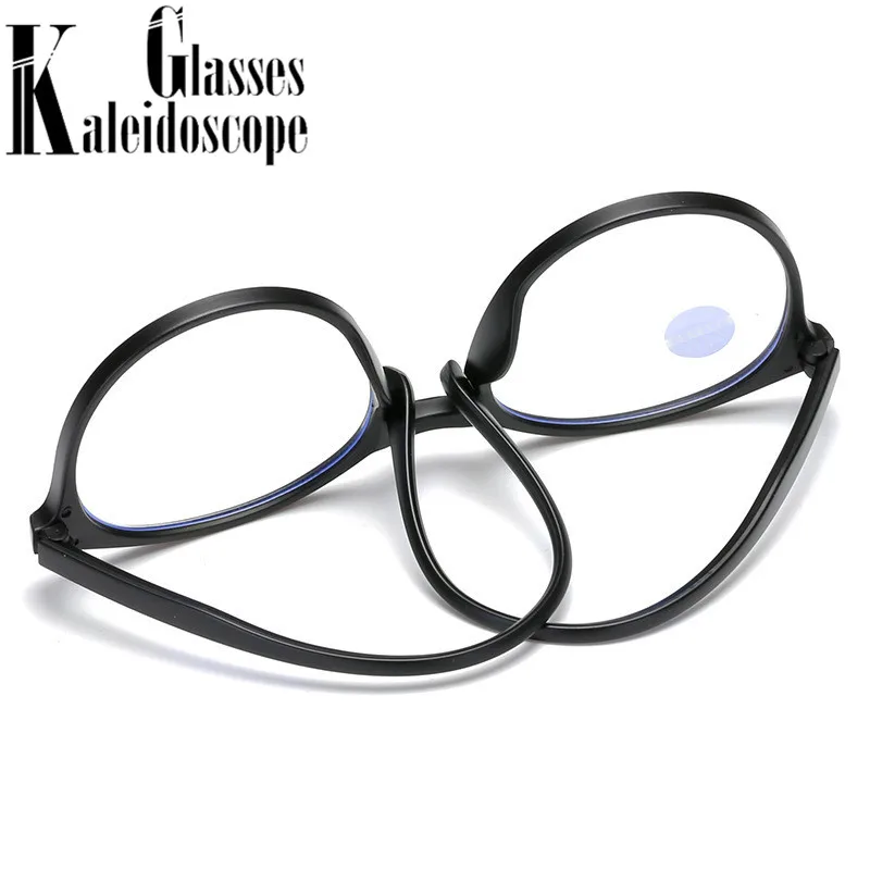 TR90 Frame Reading Glasses Women Men Classic Round Eyewear Oversized Hyperopia Glasses Diopter +100 +150 +200 +250 +300 +350 2