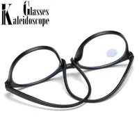 TR90 Frame Reading Glasses Women Men Classic Round Eyewear Oversized Hyperopia Glasses Diopter +100 +150 +200 +250 +300 +350 2