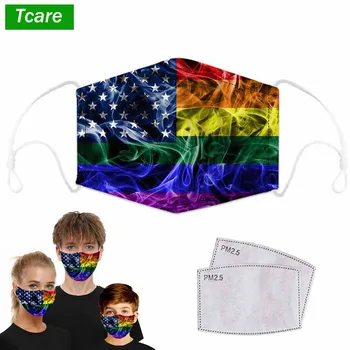 

Tcare Unisex Kids PM2.5 Mouth Mask Dust Proof Washable Reusable Prevent droplet Masks Funny Mouth muffle Anti-pollution