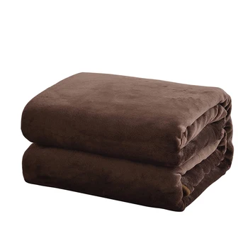 

230gsm/300gsm 6 Size Super Soft Coral Fleece Blanket Solid Color Sofa Cover Mink Throw Winter Warm Sheet Fluffy Plaid Blanket
