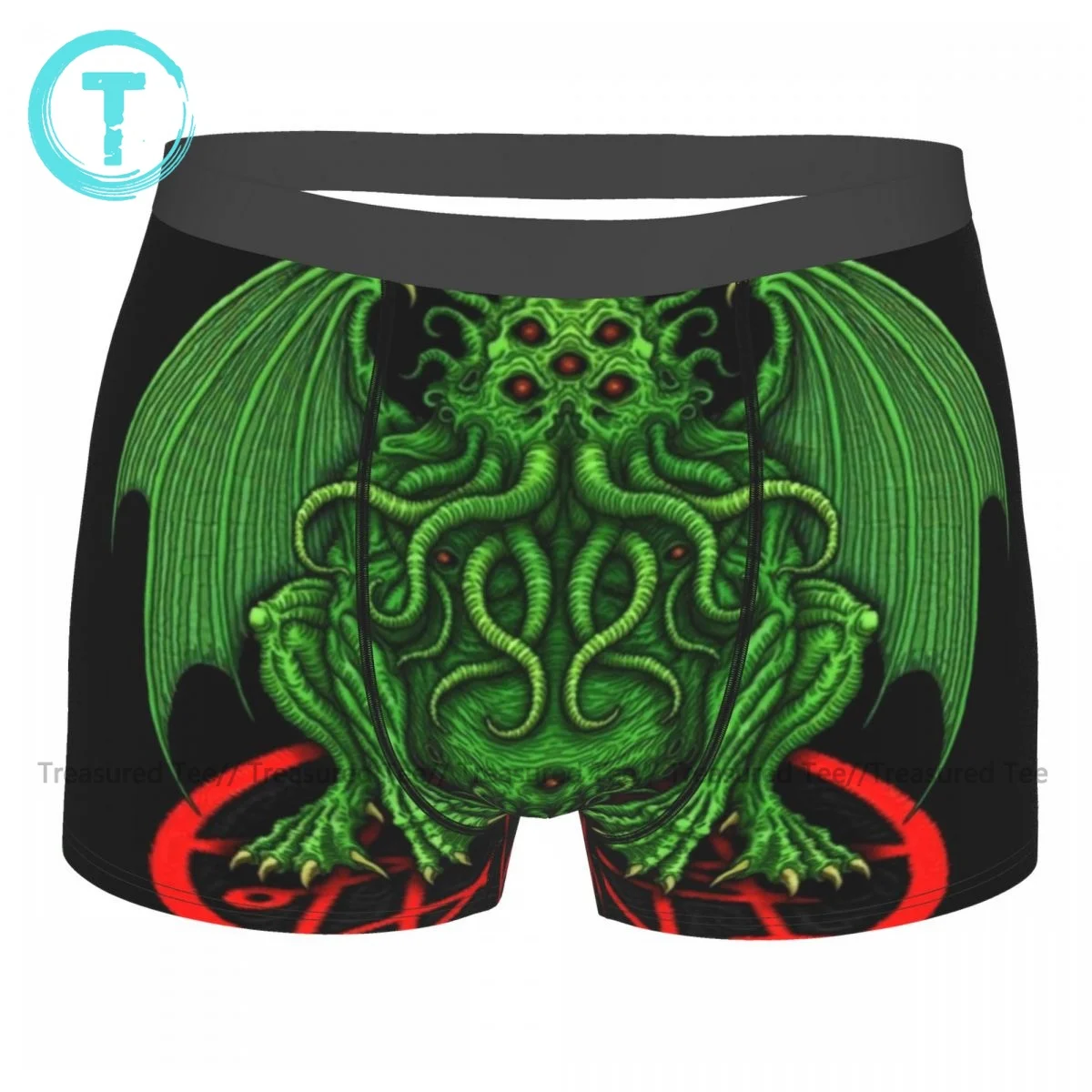 

Нижнее белье Cthulhu, сублимационная ткань, полиэстеровый багажник, индивидуальные милые мужские трусы-боксеры