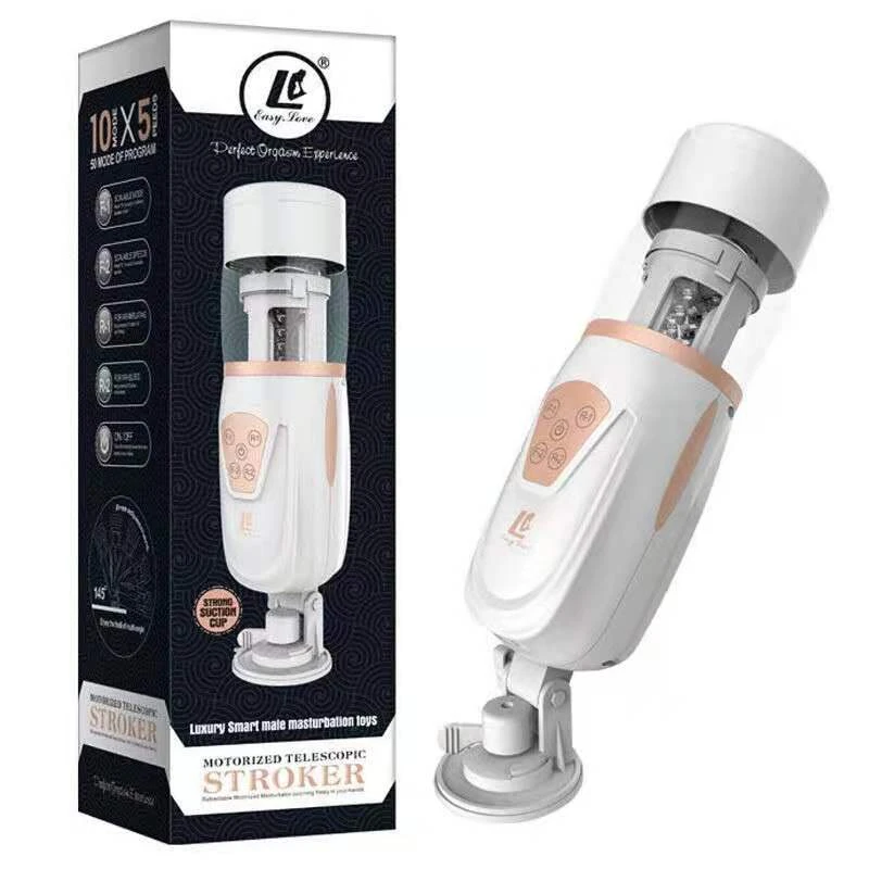 Automatic Telescopic Hands Free Male Masturbator 10 adjustable Modes pussy adult Masturbator Cup Sex Toy for Men