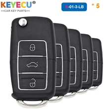 KEYECU 5Pieces KEYDIY B Series B01 3 Luxury Universal Remote Control Car Key   3 Button   for KD900 KD900+ URG200 Key Programmer