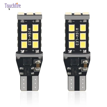 

100PCS W16W T15 LED Car Bulb 2835 15SMD Canbus OBC Error Free LED Backup Light Auto Reverse LampWhite DC12V LED Bulbs Wholesale
