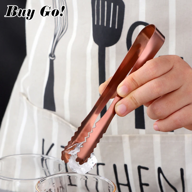 Small Mini Stainless Steel Sugar Tongs Ice Bar Buffet Kitchen Spoon Food Ice Clamp Coffee Tool Kitchen Barbecue BBQ Clip 2/6PCS food tongs