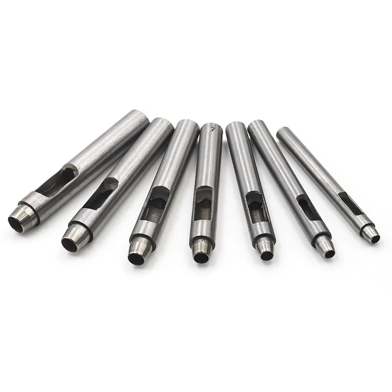 DIY Leather Hole Punch Cutter 0.5mm-10mm Leather Working Tools for Watch Bands Belts Canvas Paper Round Hollow Hole leather craft tools leather punches