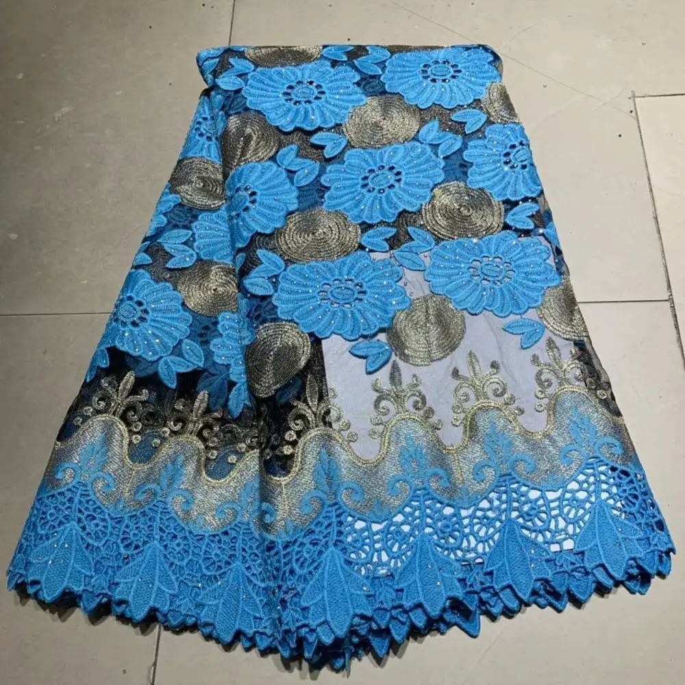 Последняя желтая африканская французская чистая кружевная ткань Роскошная нигерийская тюль вышивка кружевная ткань с алмазным платьем 5 ярдов/лот A2318