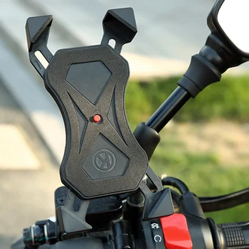 

Bicycle Motorcycle Cell Phone Holder Charger One Key Auto Lock Mount for 3.5-7in Mobile Phones EDF88